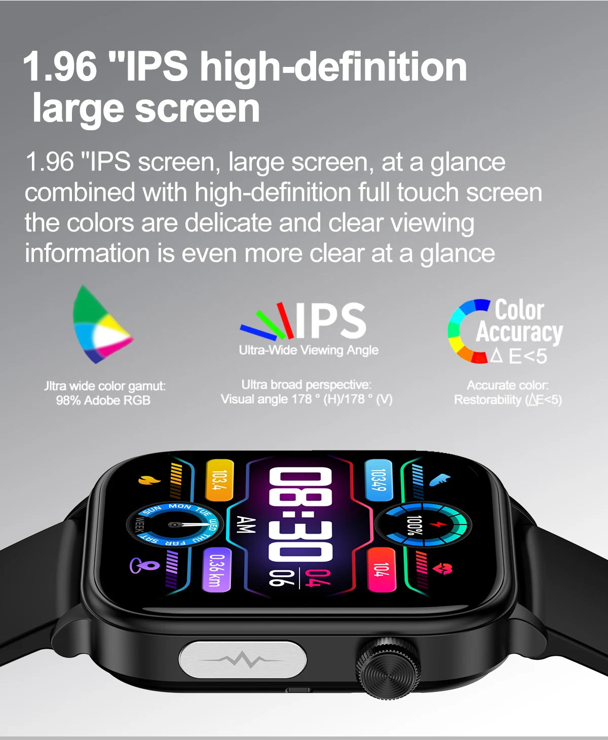 2025 AI Health Smartwatch | ECG+PPG Blood Lipids Uric Acid Body Composition | Men