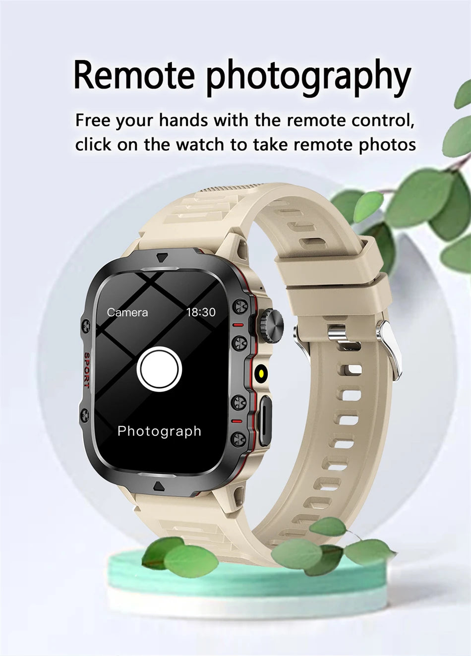 Bluetooth Smartwatch | Heart Rate Sleep Tracker | Gift for Men & Women