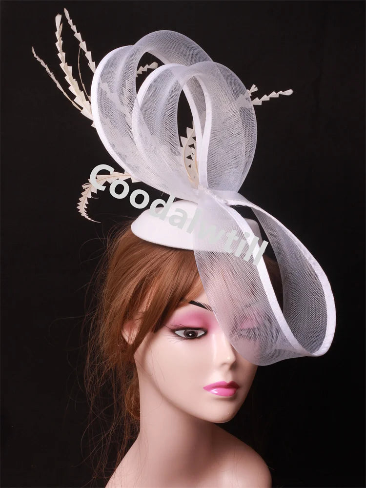 Women Cocktail Church Veils Pillbox Cap Fascinator Hat Accessories Elegant Ladies Femme Party Dinner Chapeau Cap Bride Headwear