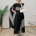 Autumn Women's Color Matching Set Shawl Top Long Elastic Waist Skirt Two-piece Set