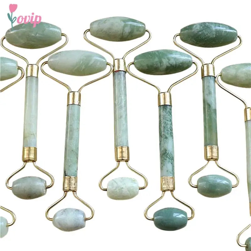 Natural Jade Facial Massage Roller | Anti-Wrinkle Face Slimming Beauty Tool | HotTrendyPicks