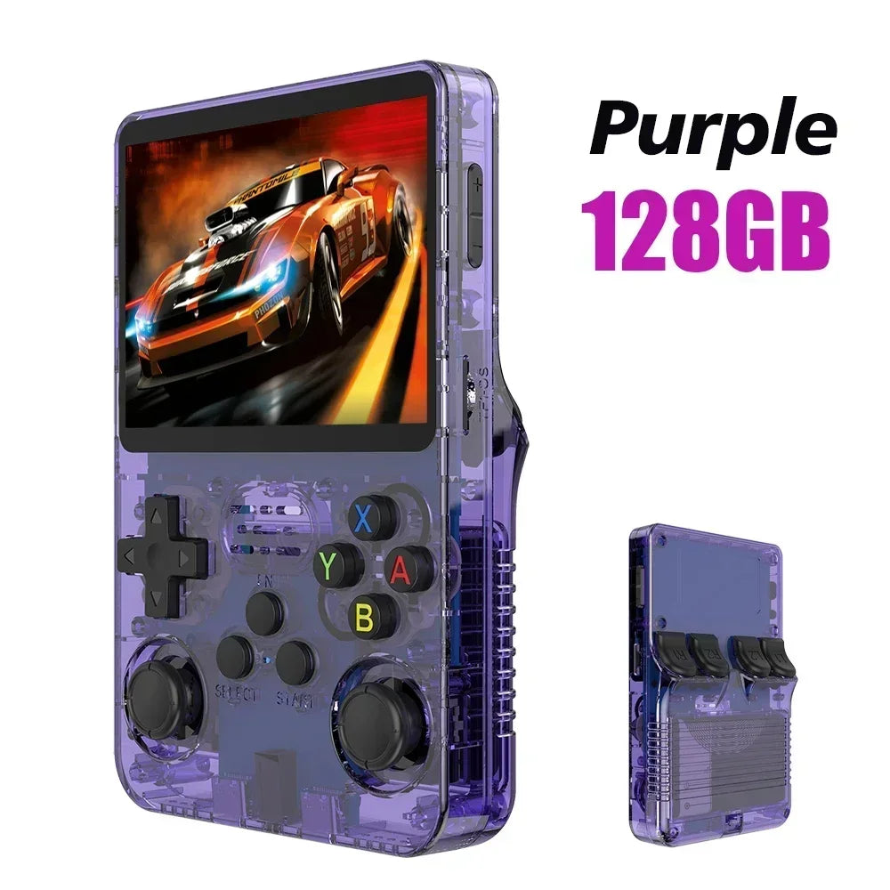 BOYHOM 256G/128G/64G R36S ARKOS 2.0 Retro Handheld Game Console 3.5'' IPS screen,Portable Pocket Game Player for  children gift