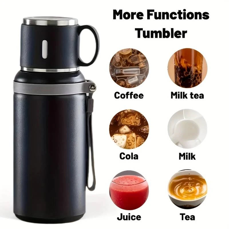 600ml Stainless Steel Travel Thermal Mug | Leak-Proof Thermos Coffee Cup