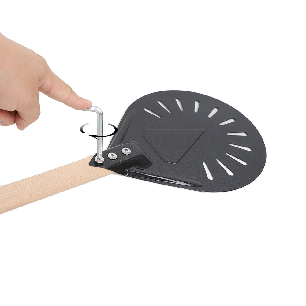 7 8 9 10 Inch Long Pizza Peel AdjustableTurning Shovel Spatula Baking Tool  Kitchen Utensils Nonstick Big Pizza Turner for Oven