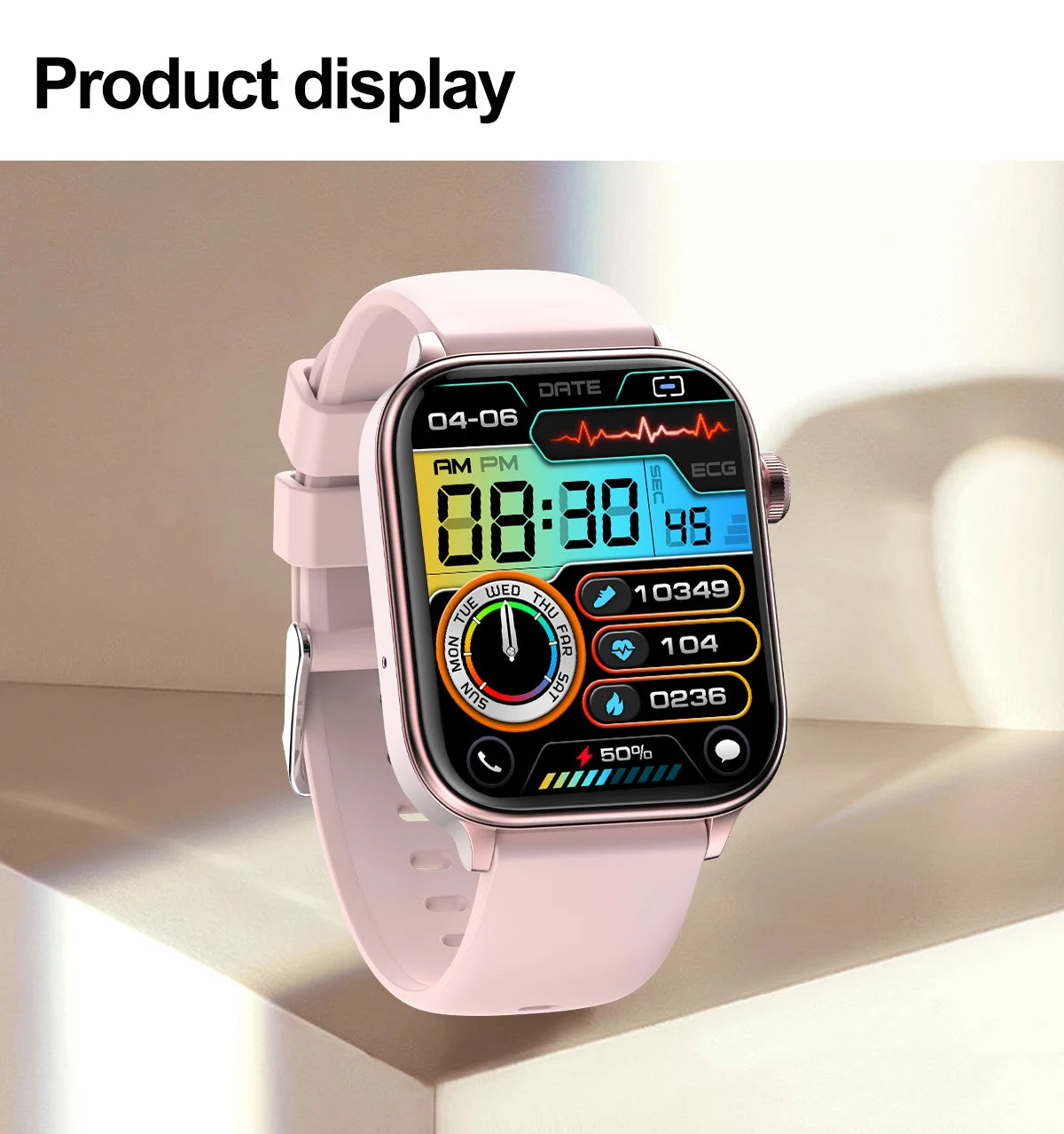 2025 AI Health Smartwatch | ECG+PPG Blood Lipids Uric Acid Body Composition | Men