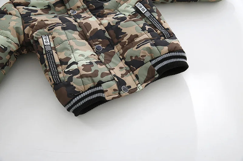 Autumn Winter Hooded Jacket for Kids - Boys & Girls Warm Fur Collar Zipper Outerwear Casual Fashion Baby Coat for Ages 2-6