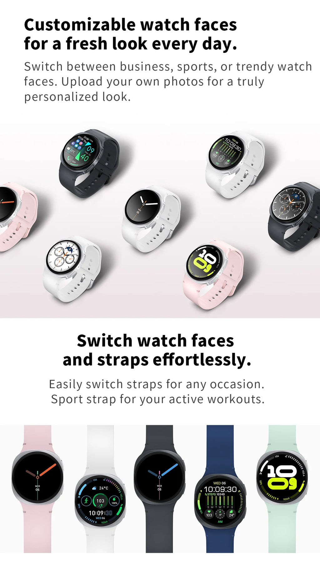 2025 GPS Smart Watch | AMOLED Heart Rate Bluetooth Call Waterproof | Men & Women