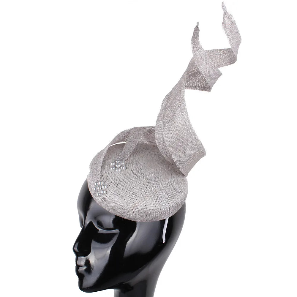 Women's Sinamay Fascinator Millinery Hat Cocktail Party Tea Chapeau Headbands