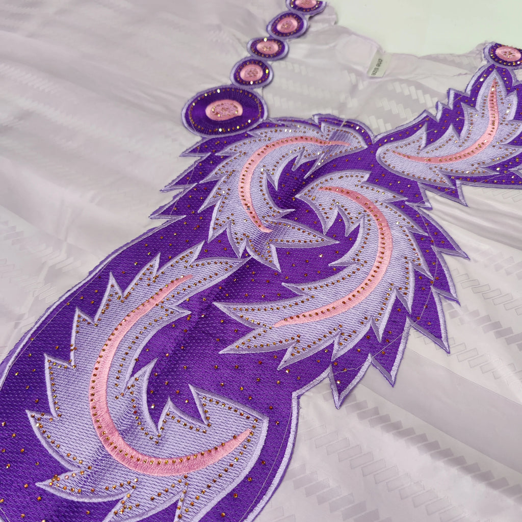 African Women's Bazin Riche Boubou Dress | Dashiki Wedding Gown Robe | 11 Colours