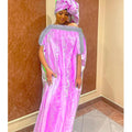 African Bazin Riche Embroidery Wedding Dress | Ankara Dashiki Bridal Robe | Women