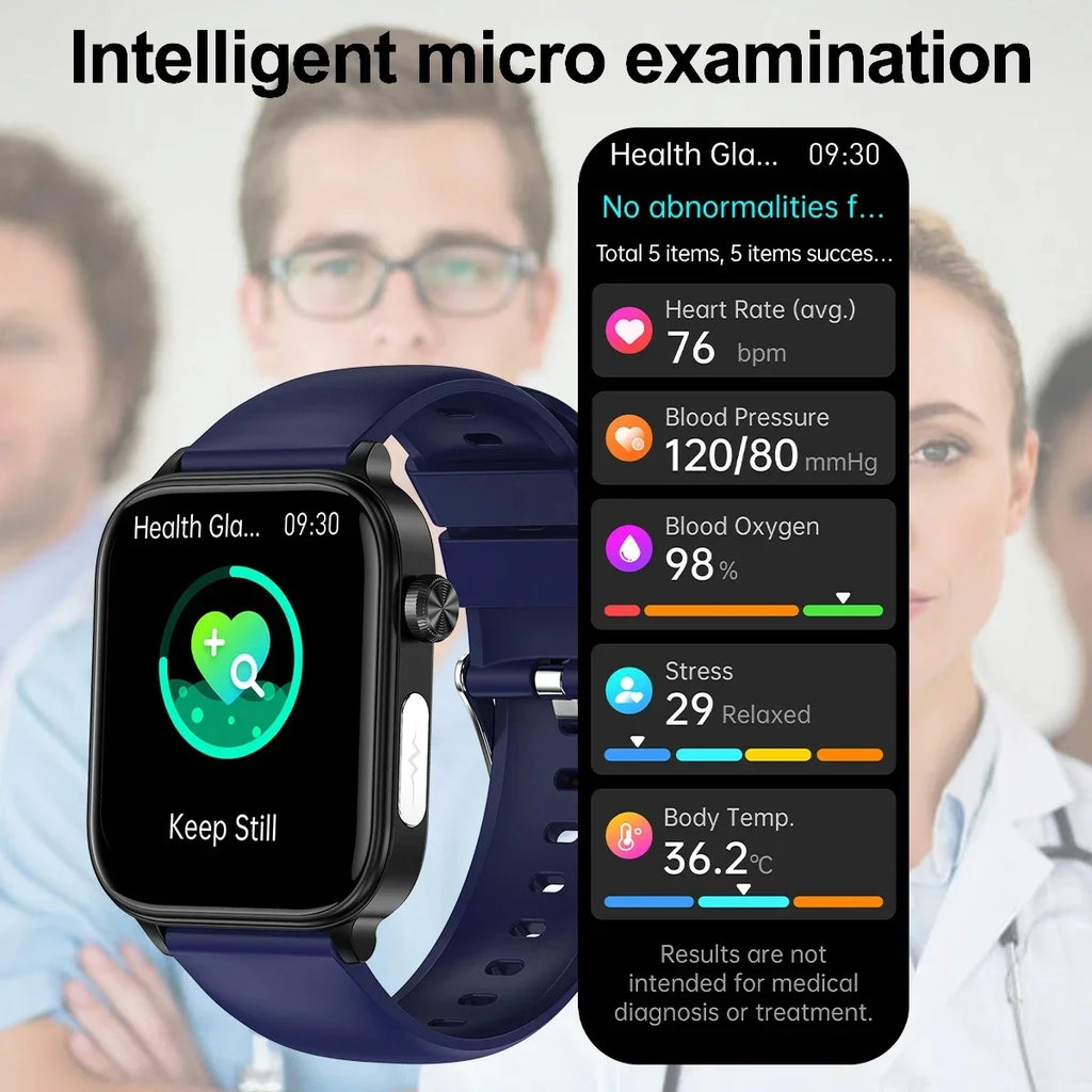 2025 AI Health Smartwatch | ECG+PPG Blood Lipids Uric Acid Body Composition | Men