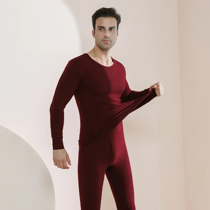Men's Plus Size Thermal Underwear Suit | Fleece Long Johns Winter Homewear | HotTrendyPicks
