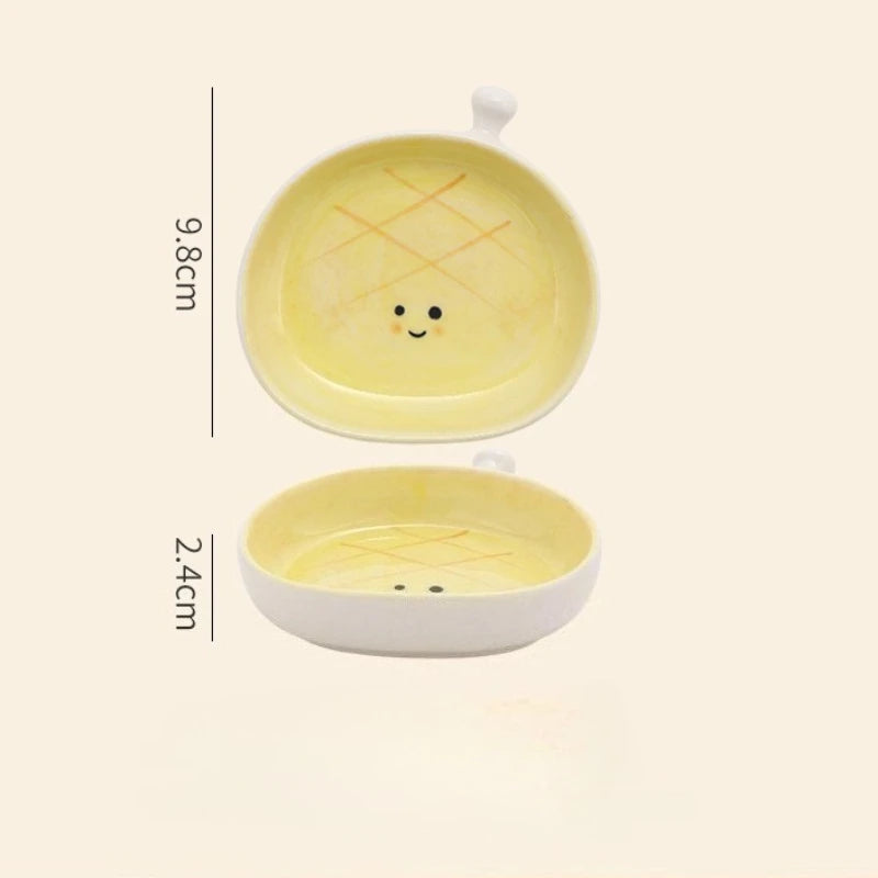 Bread Shaped Ceramic Dipping Dish | Cute Sauce Plates & Tableware | HotTrendyPicks