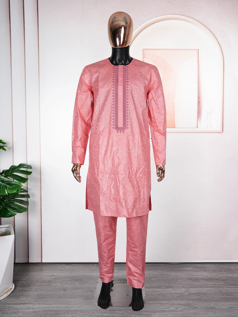 African Couples Matching Dashiki Outfits | Bazin Embroidery Wedding Dress Set | L–4XL