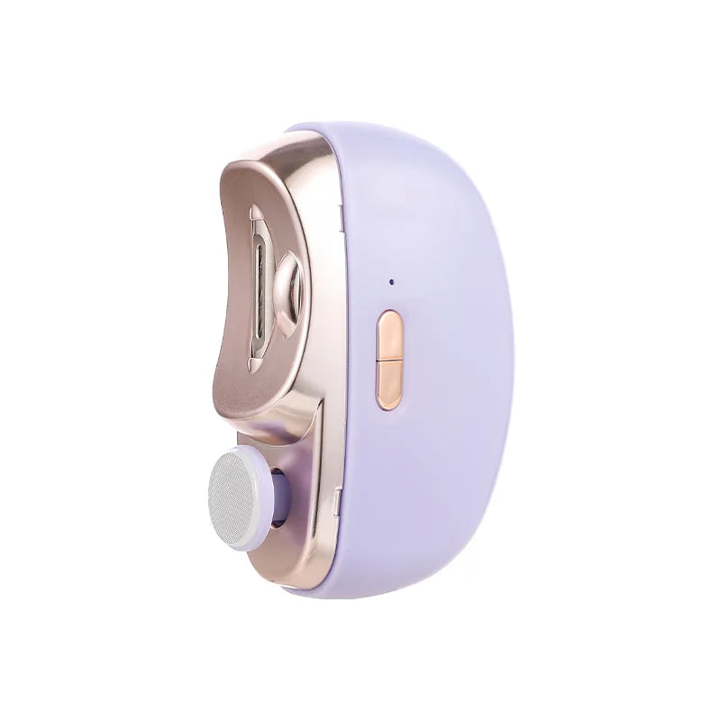 Automatic Electric Nail Clipper, 2 in 1 Auto Fingernail Cutter & Polishing Grinder for Baby Senior Adults, 2-Speed Nail Trimmer