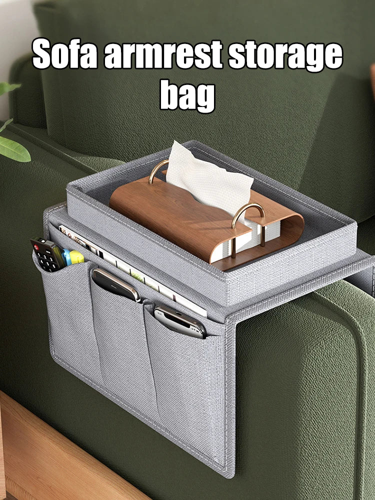 Sofa Armrest Storage Bag | Remote Control & Home Organiser Hanging Bag | HotTrendyPicks