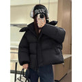 Short Parkas Women Streetwear Cropped Down Coat Korean Sweet Puffer Jacket