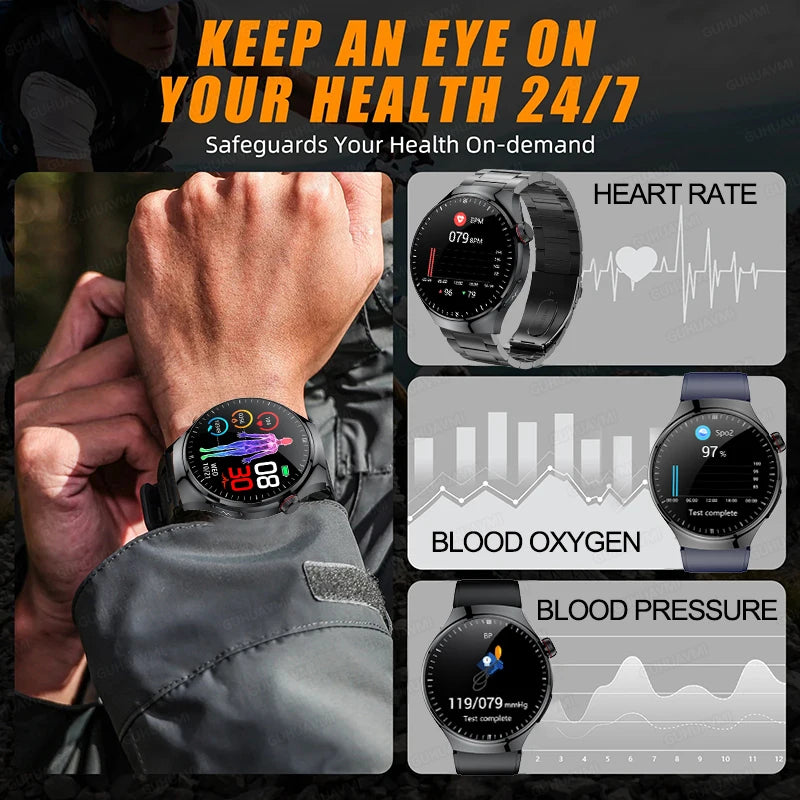 Nursing Grade Health Smartwatch | ECG+PPG Blood Lipid Uric Acid Body Temp