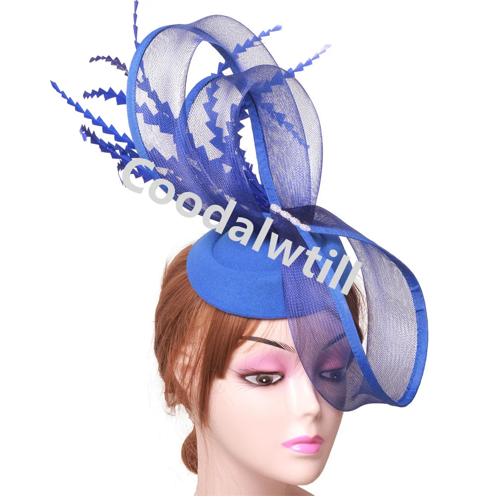 Women Cocktail Church Veils Pillbox Cap Fascinator Hat Accessories Elegant Ladies Femme Party Dinner Chapeau Cap Bride Headwear