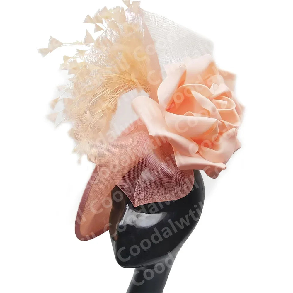 Women's Formal Tea Party Headpiece and Cocktail Church Chapeau Cap Headband Millinery