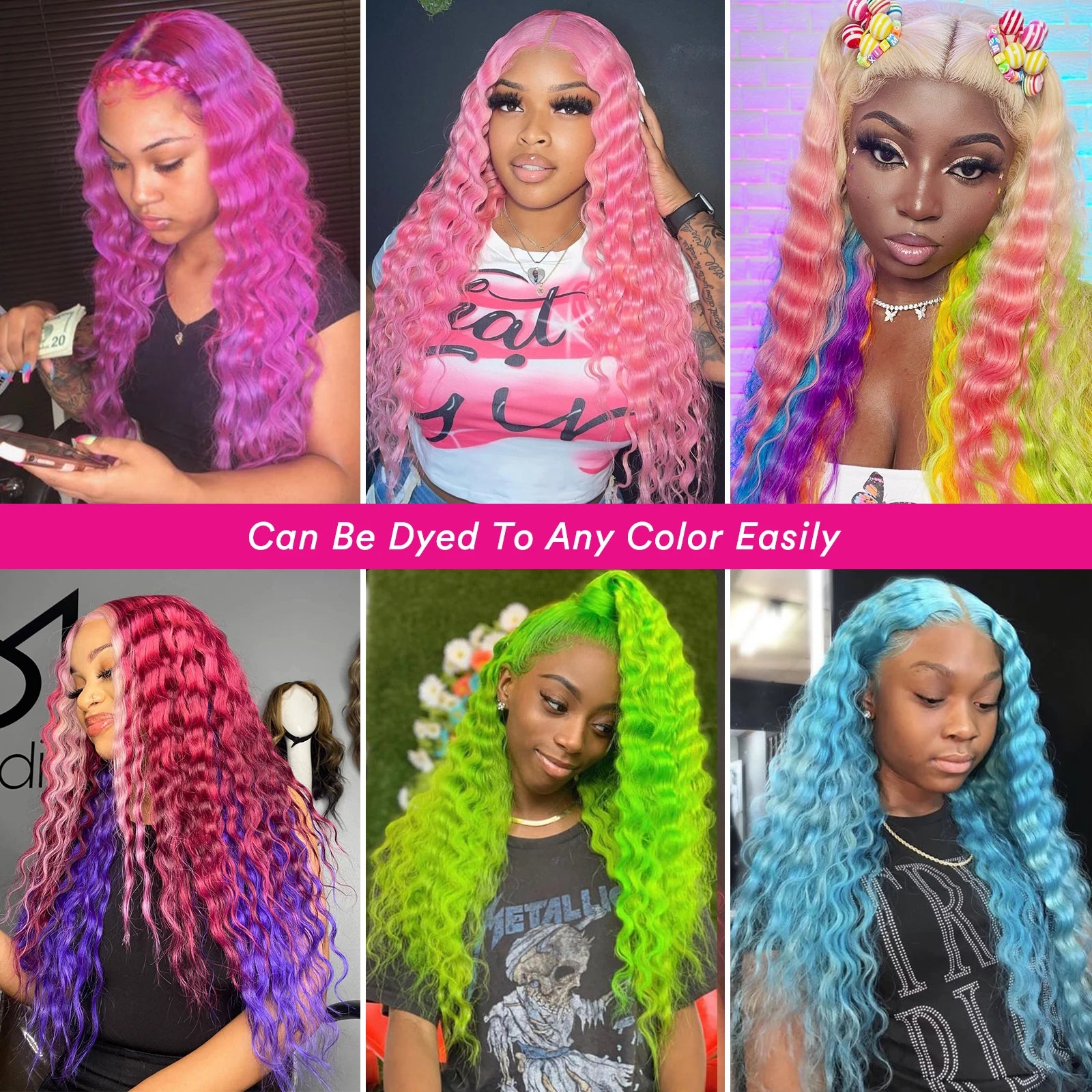 Brazillian Human Hair Bundles 613 Deep Wave 10-30 Inch Remy Weave Extensions 50g Bleachable Sew-in