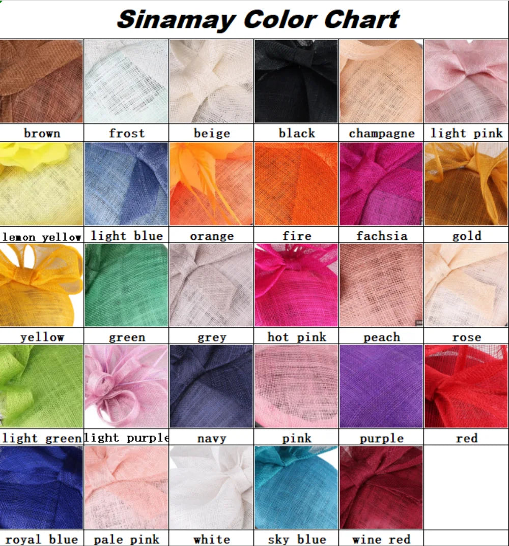 Elegant Women's High Quality Sinama Fascinators Headwear