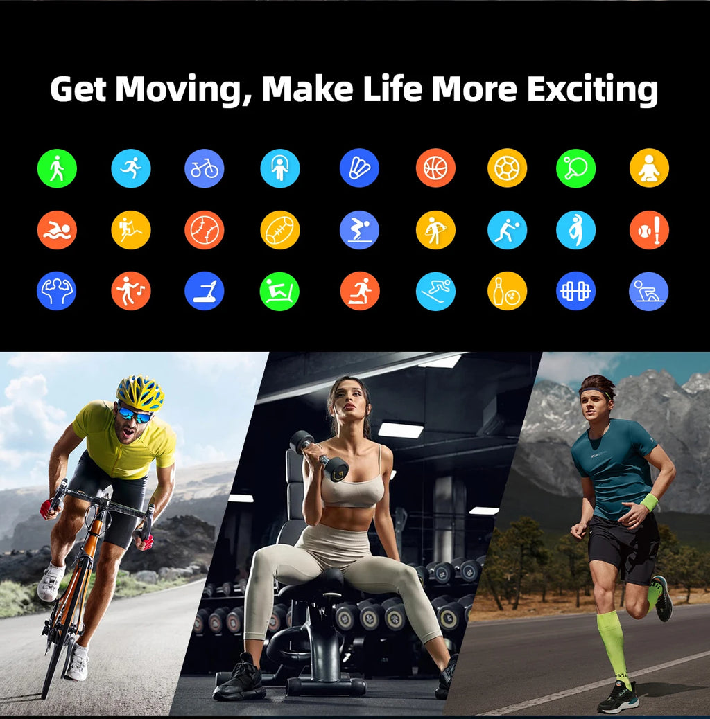 New Ultra Thin Smart Watch men 1.96" AMOLED 360*360 HD Pixel Display Always Show Time Bluetooth Call Reminder Smartwatch Ladies