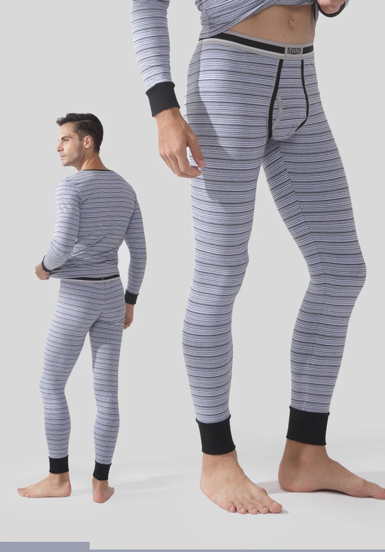 52025 Warm Men's & Women Thermal Leggings – Cotton Fleece-Lined Winter Pants, Breathable & Seamless for Ultimate Comfort
