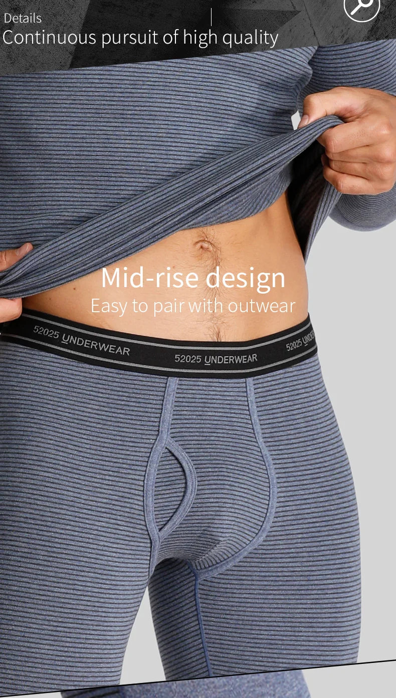 52025 Warm Men's & Women Thermal Leggings – Cotton Fleece-Lined Winter Pants, Breathable & Seamless for Ultimate Comfort