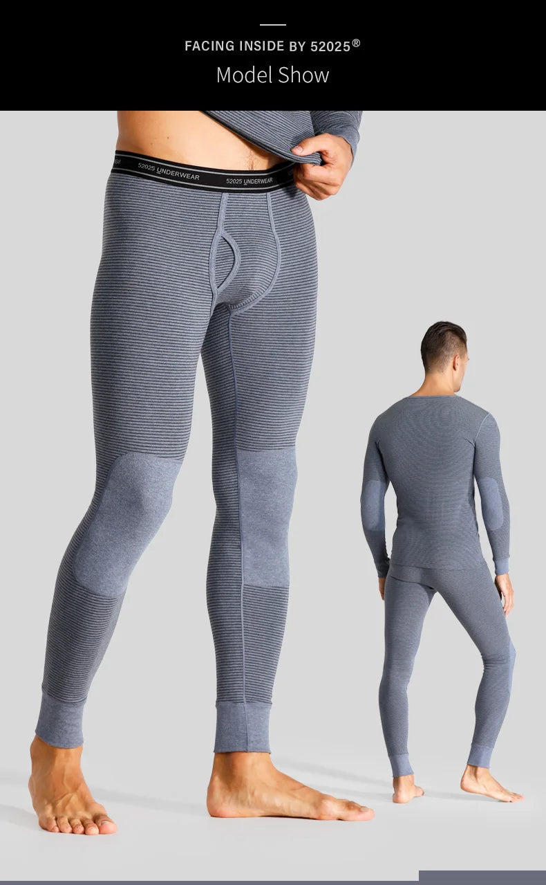 52025 Warm Men's & Women Thermal Leggings – Cotton Fleece-Lined Winter Pants, Breathable & Seamless for Ultimate Comfort