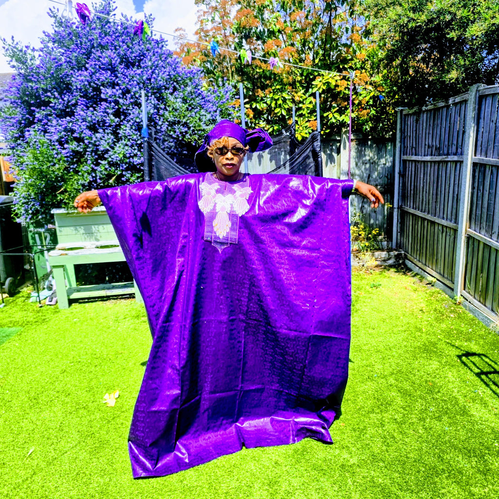 Family Traditional African|Gatzner Bazin Riche Set Embroidery Dresses|Dad, Mum And Kids