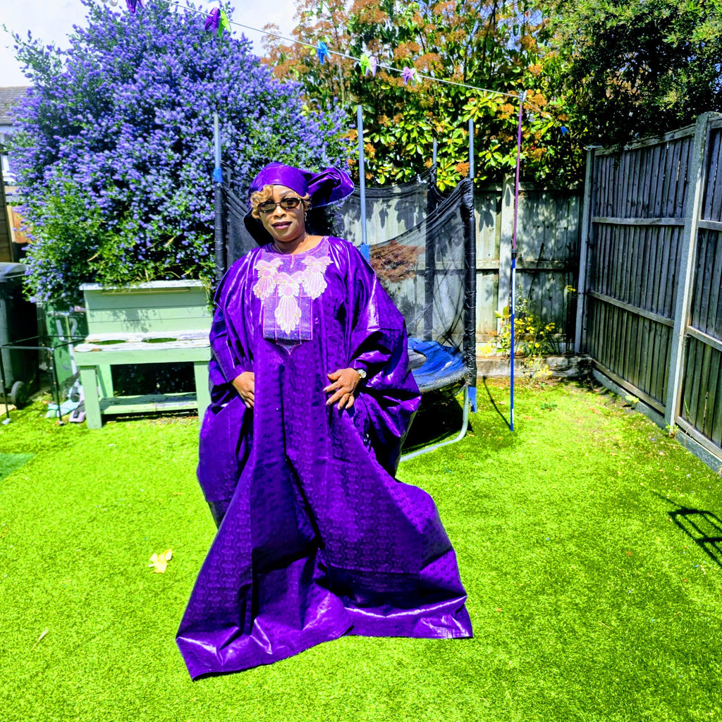 Family Traditional African|Gatzner Bazin Riche Set Embroidery Dresses|Dad, Mum And Kids