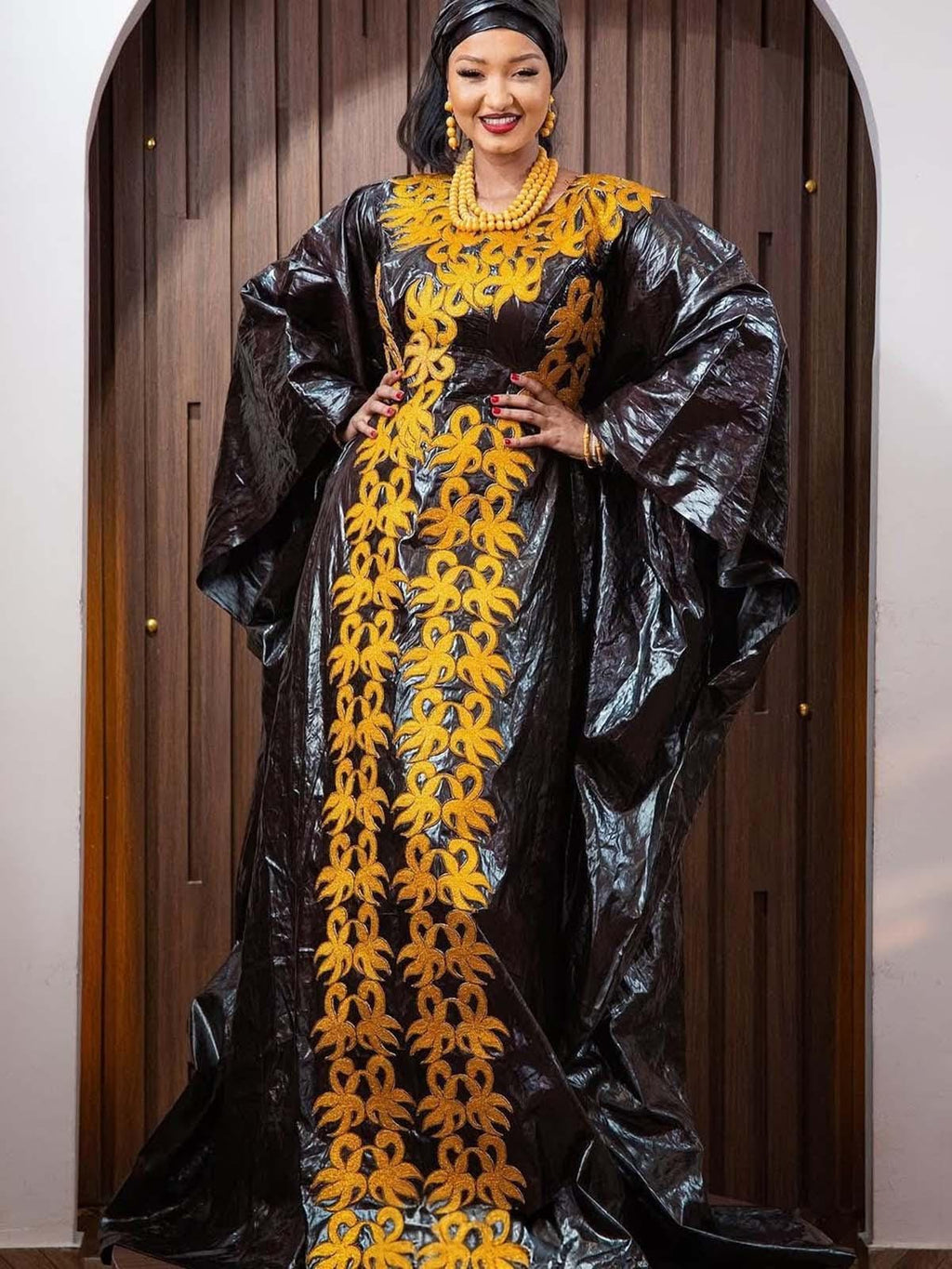 African Gatzner Bazin Riche Clothing|Women's Abaya|Embroidery Elegant Bubu |Dress|Party And Weddings