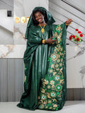 Traditional African Gatzner Bazin Riche|Women's Abaya|Embroidery Elegant Bubu |Dress|Party And Weddings