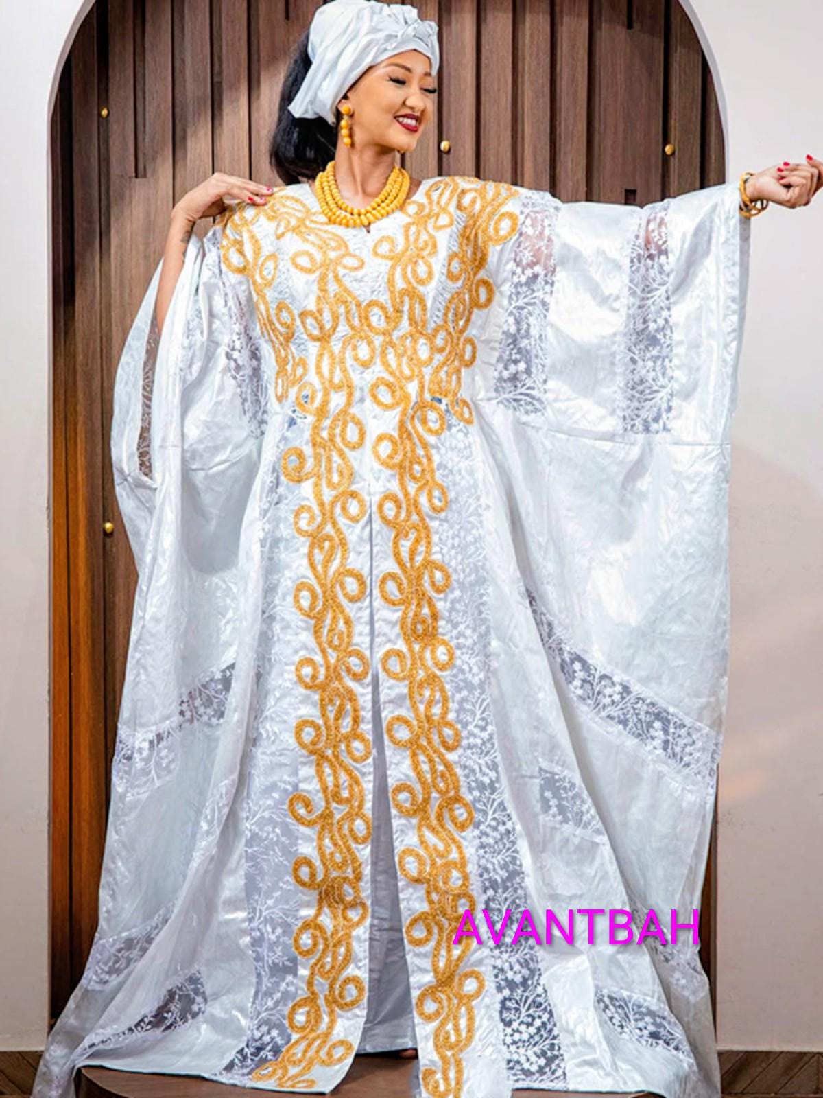 African Gatzner Bazin Riche Clothing|Women's Abaya|Embroidery Elegant Bubu |Dress|Party And Weddings