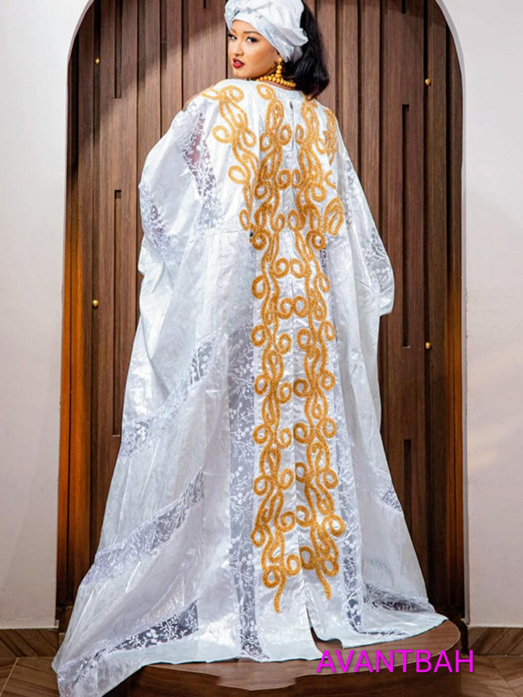 African Gatzner Bazin Riche|Women's Abaya|Embroidery Elegant Bubu |Dress|Party And Weddings