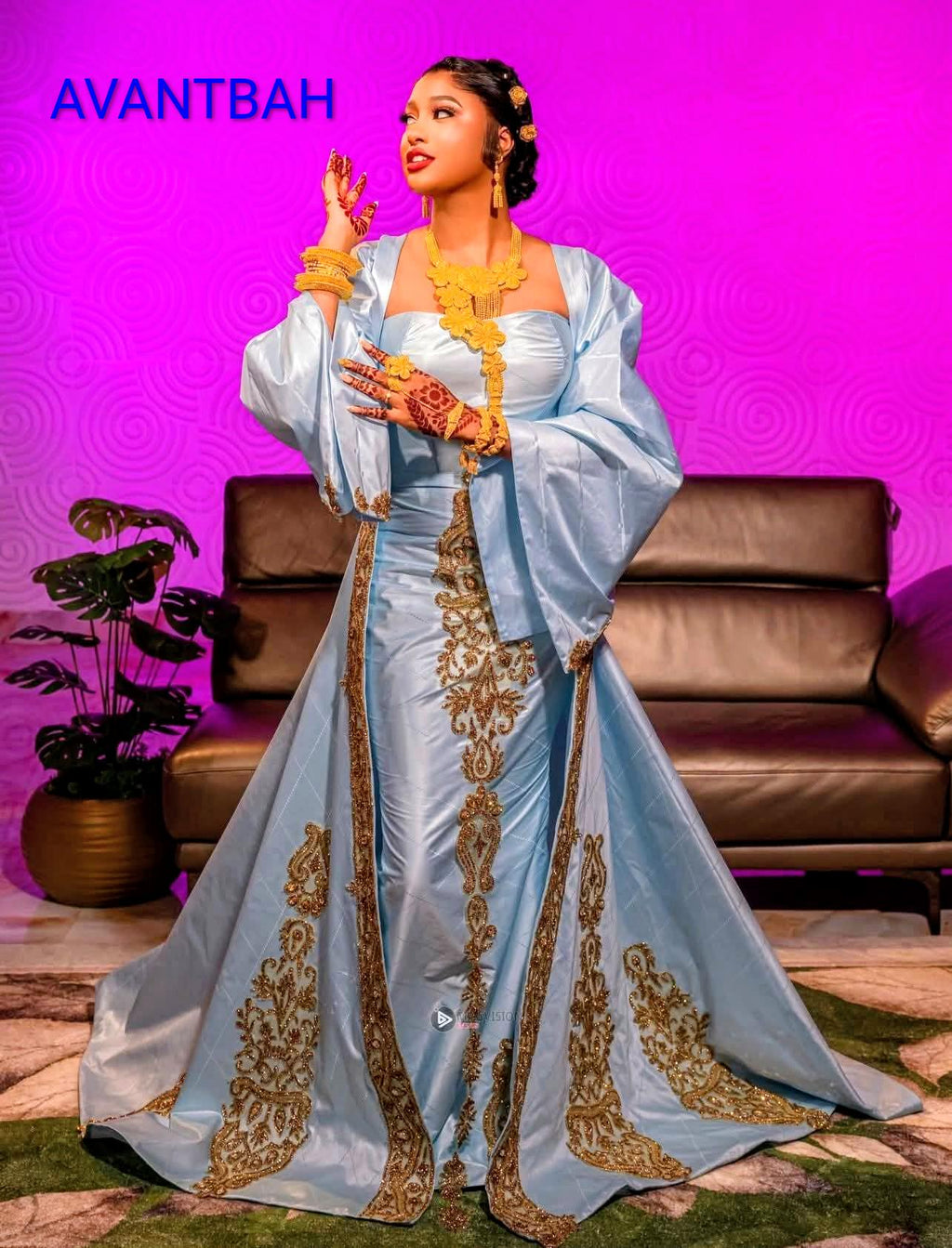 Grand African Gatzner Bazin Riche|Women's Abaya|Embroidery Elegant Bubu |Dress|Party And Weddings